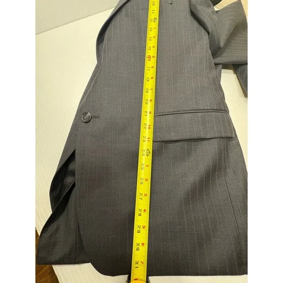 Lauren Ralph Lauren Dark Gray Blazer Mens Sz 44R 2 Button Wool Sport Coat Jacket - Picture 13 of 16